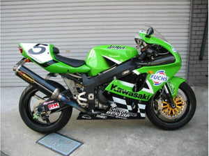 NT Europe ABS Plastics Green Black Fairing Fit for Kawasaki 1996-2003 ZX7R ZX-7R 1997 1998 1999 2000 2001 2002 uDZ