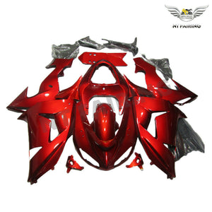 NT Europe Aftermarket Injection ABS Plastic Fairing Fit for Kawasaki ZX10R 2006-2007 Red