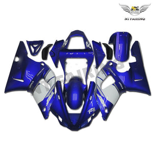 NT Europe Aftermarket Injection ABS Plastic Fairing Fit for Yamaha YZF R1 2000-2001 Blue White
