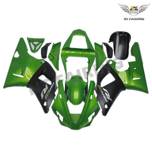 NT Europe Aftermarket Injection ABS Plastic Fairing Fit for Yamaha YZF R1 2000-2001 Green Black