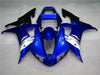 NT Europe Aftermarket Injection ABS Plastic Fairing Fit for Yamaha YZF R1 2002-2003 Blue White N017