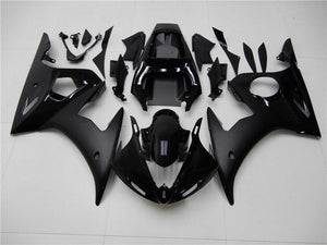 NT Europe Aftermarket Injection ABS Plastic Fairing Fit for Yamaha YZF R6 2003-2005 Glossy Matte Black N006