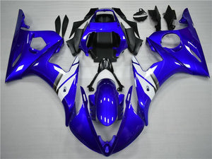 NT Europe Aftermarket Injection ABS Plastic Fairing Kit Fit for Yamaha YZF R6 2003-2005 Blue White N019