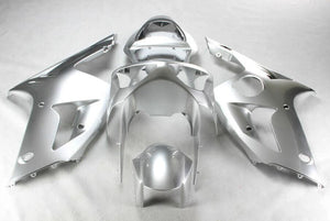 NT Europe Aftermarket Injection ABS Plastic Fairing Fit for Kawasaki ZX6R 636 2003-2004 Silver N016