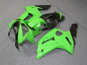 NT Europe Aftermarket Injection ABS Plastic Fairing Fit for Kawasaki ZX6R 636 2003-2004 Green Black N001