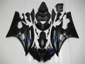 NT Europe Aftermarket Injection ABS Plastic Fairing Fit for Yamaha YZF R6 2006-2007 Black Blue N028