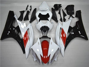 NT Europe Aftermarket Injection ABS Plastic Fairing Fit for Yamaha YZF R6 2006-2007 Red White Black N041