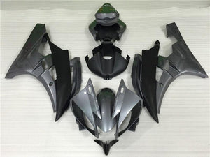 NT Europe Aftermarket Injection ABS Plastic Fairing Fit for Yamaha YZF R6 2006-2007 Gray Black N060