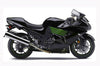 NT Europe Aftermarket Injection ABS Plastic Fairing Fit for Kawasaki ZX14R 2006-2011 Black Green N006