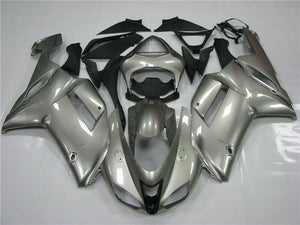 NT Europe Aftermarket Injection ABS Plastic Fairing Fit for Kawasaki ZX6R 636 2007-2008 Gray N010