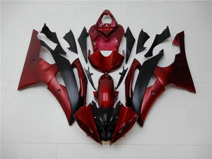 NT Europe Aftermarket Injection ABS Plastic Fairing Fit for Yamaha YZF R6 2008-2016 Red Black N006