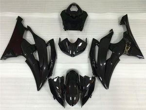 NT Europe Aftermarket Injection ABS Plastic Fairing Fit for Yamaha YZF R6 2008-2016 Glossy Black N059