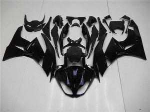 NT Europe Aftermarket Injection ABS Plastic Fairing Fit for Kawasaki ZX6R 636 2009-2012 Glossy Black N003