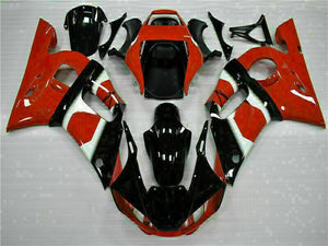NT Europe Injection Kit Red Black Plastic Fairing Fit for Yamaha 1998-2002 YZF R6 j009