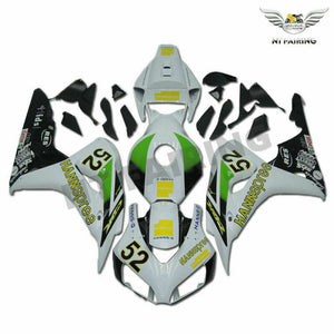 NT Europe Hannespree Injection Molded Green White Fairing Fit for Honda Fireblade 2006 2007 CBR1000RR CBR 1000 RR u096