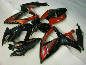 NT Europe Injection Black Red Fairing Fit for Suzuki 2006 2007 GSXR 600 750 o082