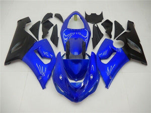 NT Europe New ABS Injection Plastics Fairing Kit Fit for Kawasaki 2005 2006 ZX6R 636 Bodyset Blue e07A