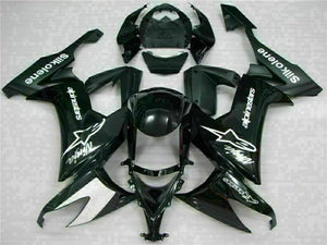 NT Europe Fit for Kawasaki 2008-2010 ZX10R ZX-10R ABS New Black Injection Fairing t016-T