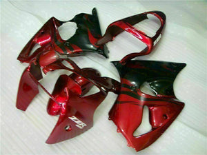 NT Europe Fit for Kawasaki 2000-2002 ZX6R Plastic Red Black Injection Fairing ABS t006
