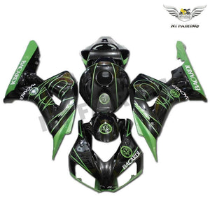 NT Europe Injection Green Black Kit Fairing Fit for Honda Fireblade 2006 2007 CBR1000RR CBR 1000 RR t071