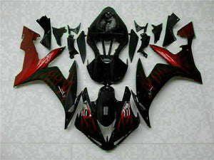 NT Europe Injection Kit Red Flame Plastic Fairing Fit for Yamaha 2004-2006 YZF R1 j006