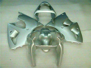 NT Europe Fit for Kawasaki 2000-2002 ZX6R Plastic Silver Injection Fairing Bodywork t012