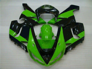 NT Europe Complete Green Black ABS New Fairing Fit for Kawasaki 2005 2006 ZX6R 636 Body e07A