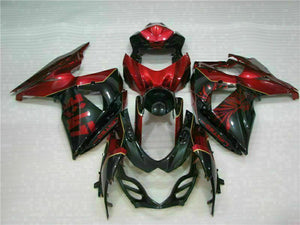 NT Europe Injection Red Flame Black Fairing Kit Fit for Suzuki 2009-2016 GSXR 1000 q005