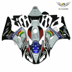 NT Europe Eurobet Injection New White Blue Fairing Fit for Honda Fireblade 2006 2007 CBR1000RR CBR 1000 RR u0103