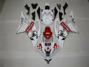 NT Europe Plastic Kit White ABS Injection Fairing Fit for Yamaha 2008-2016 YZF R6 u026