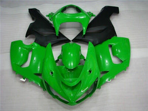 NT Europe Green Matte Black Plastics Fairing Fit for Kawasaki 2005 2006 ZX6R 636 Injection