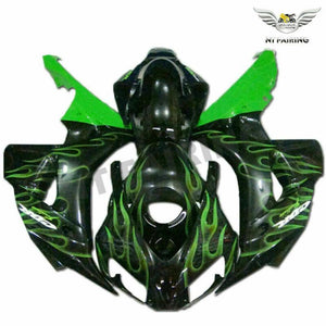 NT Europe Injection Green Flame Black Fairing Fit for Honda Fireblade 2006 2007 CBR1000RR CBR 1000 RR u025