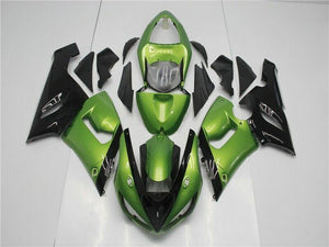 NT Europe Injection Molding Black Green Body Fit for Kawasaki 2005 2006 ZX6R 636 Fairing e03A
