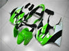 NT Europe Injection Fairing Kit Fit for Kawasaki 2000-2002 ZX6R Plastic Green Black