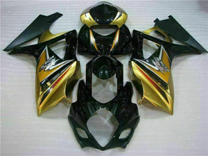 NT Europe Injection Plastic Gold Black Fairing Fit for Suzuki 2007-2008 GSXR 1000 q011