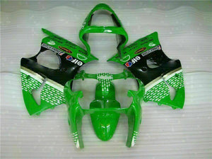 NT Europe Fit for Kawasaki 2000-2002 ZX6R Plastic Green Black Injection Fairing ABS t023