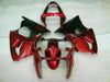 NT Europe Fit for Kawasaki 2000-2002 ZX6R Plastic Red Black Injection Fairing ABS t006