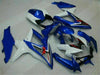 NT Europe Injection Kit Blue White Fairing Fit for Suzuki 2008-2010 GSXR 600 750