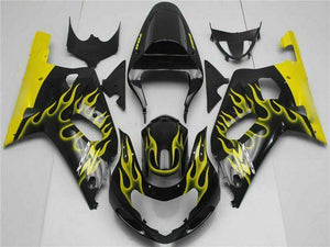 NT Europe Injection  Mold Black Fairing Kit Fit for Suzuki 2001-2003 GSXR 600 750 l019