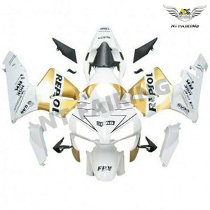NT Europe Repsol Injection Mold White Gold Fairing Fit for Honda 2003 2004 CBR600RR CBR 600 RR u026