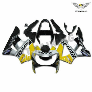 NT Europe Injection Mold Yellow Silver Fairing Fit for Honda 2000-2001 CBR929RR u002