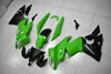 NT Europe Fit for Kawasaki Ninja 650R 2009-2011 ER6F Plastic Green Black Fairing t003