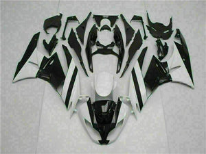 NT Europe Fit for Kawasaki 2009-2012 ZX6R Plastic White Black Injection Fairing t002