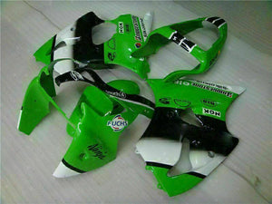 NT Europe Fit for Kawasaki 2000-2002 ZX6R Plastic Green Black Injection Fairing ABS t024
