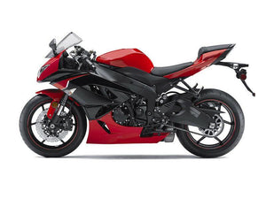 NT Europe Fit for Kawasaki 2009-2012 ZX6R Plastic Red Black Injection Fairing ABS n0d-B