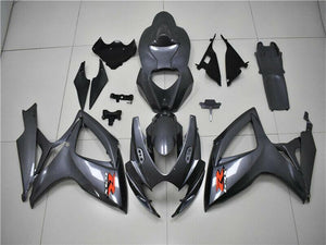 NT Europe Injection Mold Grey Fairing Kit Fit for Suzuki 2006 2007 GSXR 600 750 (Full Tank Cover) n0119