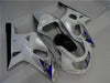 NT Europe Injection  White Silver Fairing Fit for Suzuki 2001-2003 GSXR 600 750 l075