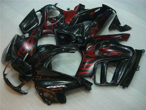NT Europe Red Flame Injection Tank Cover Fairing Fit for Honda 1995-96 CBR600F3 u004