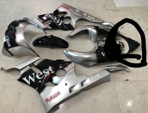 NT Europe ABS Plastics Black Silver Fairing Fit for Honda CBR400RR 1990-1999