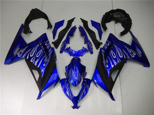NT Europe Aftermarket Injection ABS Plastic Fairing Fit for Kawasaki EX300 2013-2016 Blue White Black N009